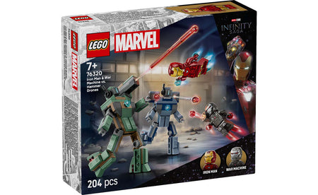 76320 | LEGO® Marvel Iron Man & War Machine vs. Hammer Drones