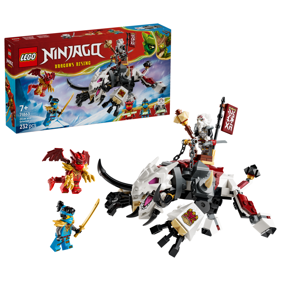 71863 | LEGO® NINJAGO® Zilvar and Grimtak the Dragon Beast – LEGO