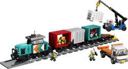 60509 | LEGO® City Harbor Freight Train with Crane & Truck Sets City