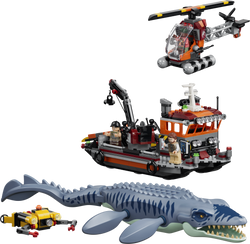77983 | LEGO® Jurassic World™ Mosasaurus Dinosaur Boat Attack Sets Jurassic World