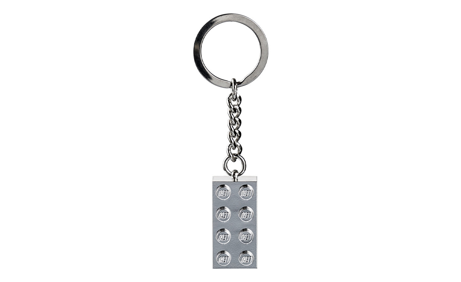 851406 | LEGO® Iconic Metalized 2x4 Key Chain – LEGO Certified Stores