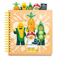 IQ53596 | Iconic Tab Dotted Notebook - Farmers Market