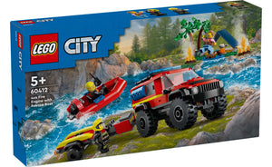 60412 | LEGO® City 4X4 Fire Truck With Rescue Boat
