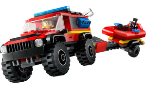 60412 | LEGO® City 4X4 Fire Truck With Rescue Boat
