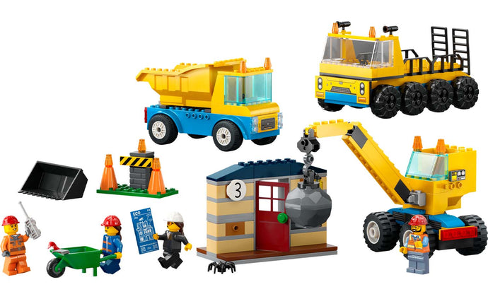 60391 | LEGO® City Construction Trucks and Wrecking Ball Crane