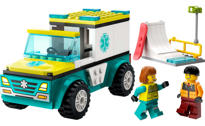 60403 | LEGO® City Emergency Ambulance And Snowboarder