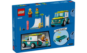 60403 | LEGO® City Emergency Ambulance And Snowboarder