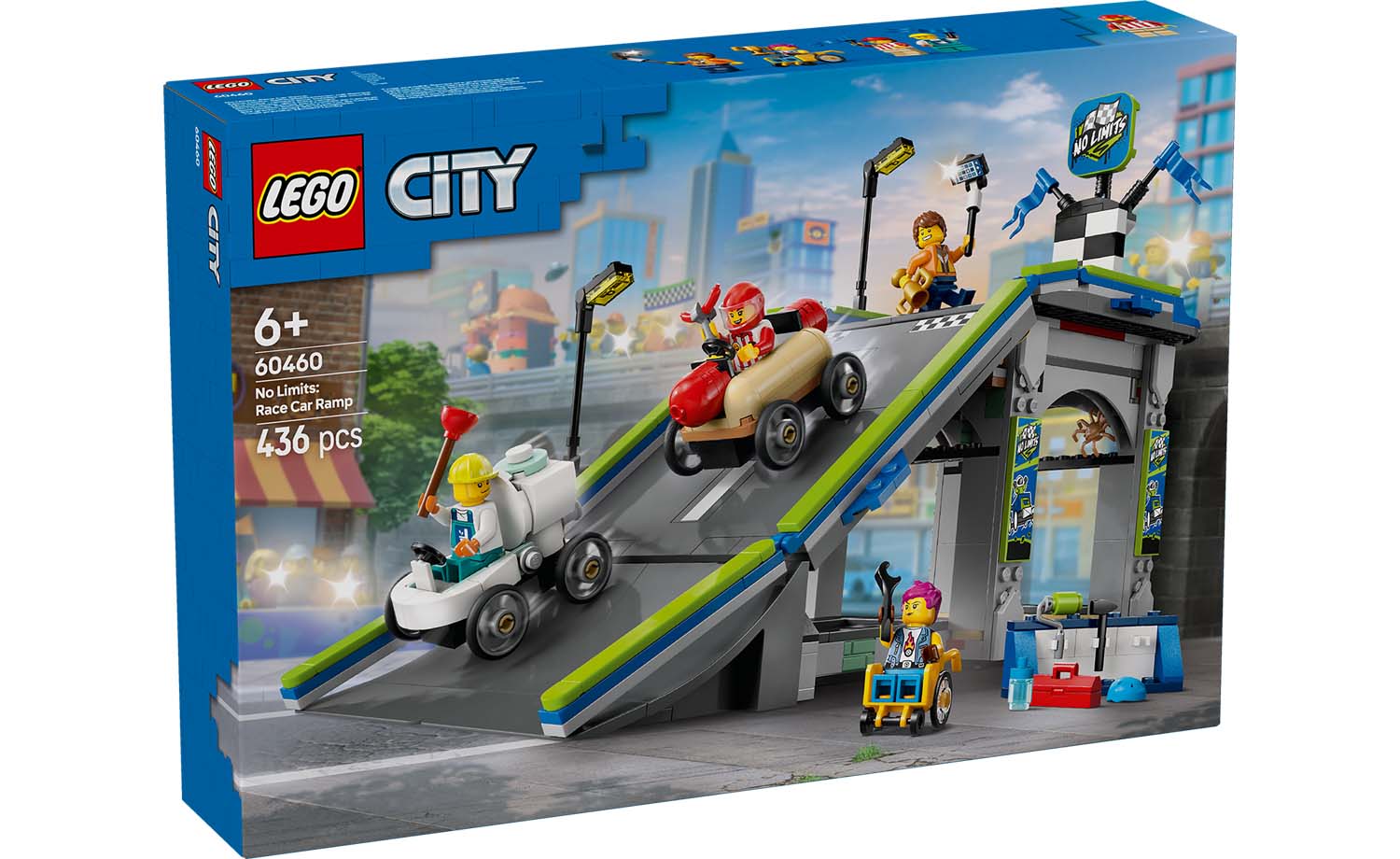 Lego Car Racing Down Ramp 60460 | LEGO® City No Limits: Race Car Ramp Track – LEGO Certified Stores