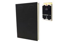 IQ53698 | LEGO® Locking Notebook (2x3) with 16cm Gel Pen - Black