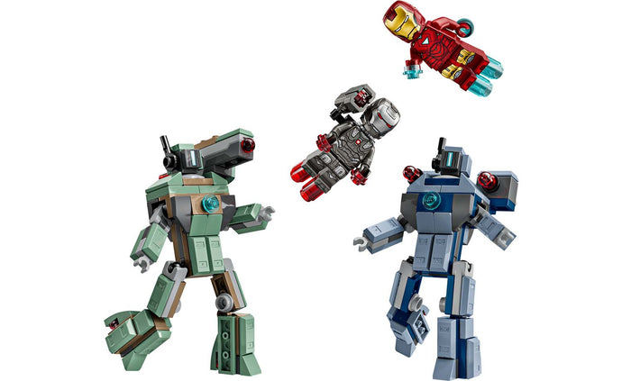 76320 | LEGO® Marvel Iron Man & War Machine vs. Hammer Drones
