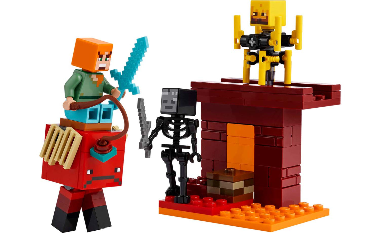 21266 | LEGO® Minecraft® The Nether Lava Battle – LEGO Certified Stores