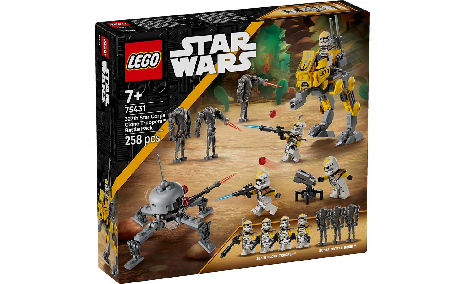 75431 | LEGO® Star Wars™ 327th Star Corps Clone Troopers™ Battle Pack ...
