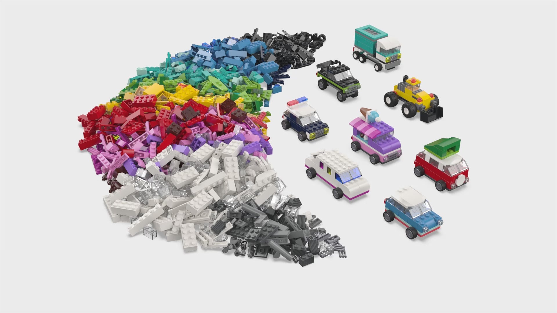 LEGO Classic Creative Vehicles with Car and Truck Toys 11036