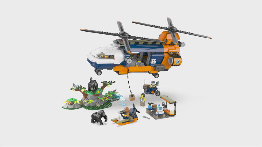60437 | LEGO® CITY Jungle Explorer Helicopter at Base Camp