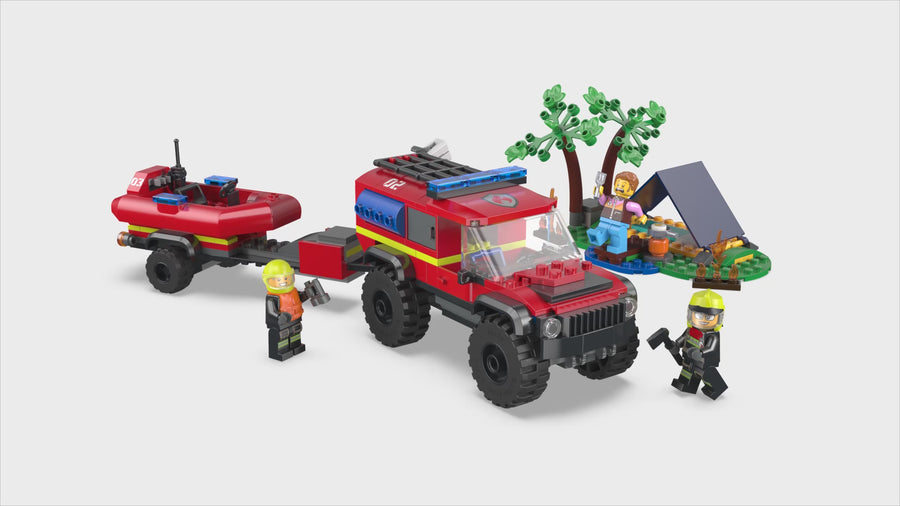 60412 | LEGO® City 4X4 Fire Truck With Rescue Boat