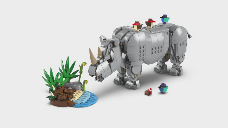 31171 | LEGO® Creator 3-in-1 Wild Animals: Majestic Rhino with Birds