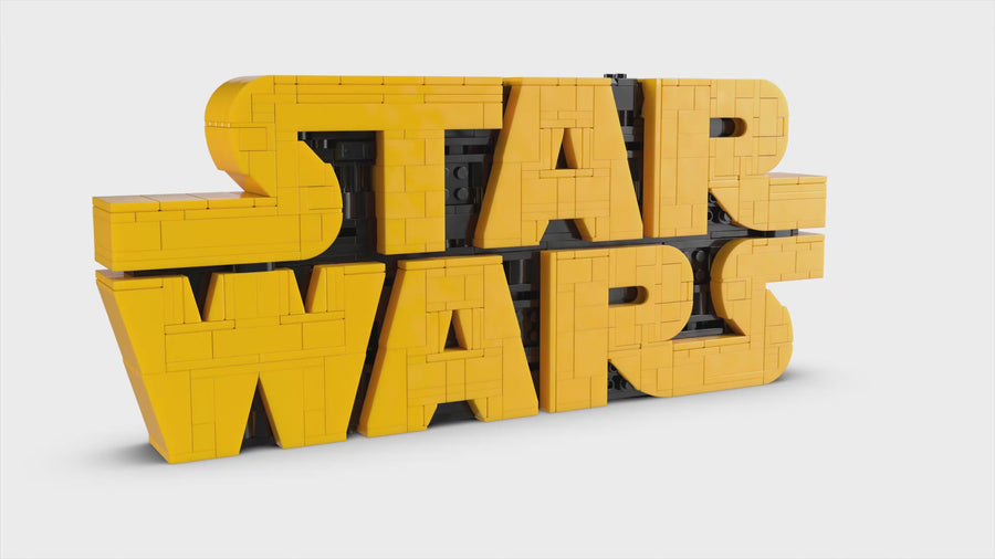 75407 | LEGO® Star Wars™ Brick-Built Star Wars™ Logo Decor Star Wars