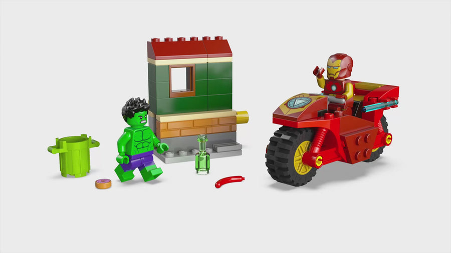 76287 | LEGO® Marvel Iron Man with Bike and The Hulk