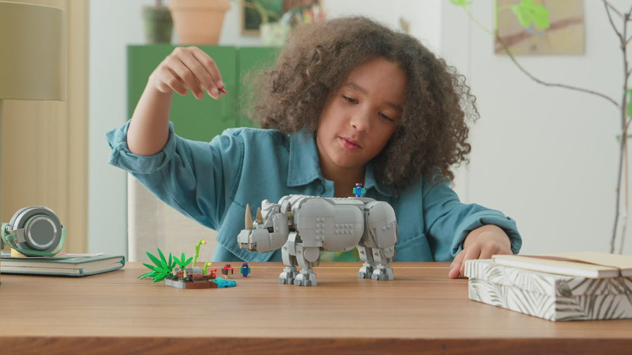 31171 | LEGO® Creator 3-in-1 Wild Animals: Majestic Rhino with Birds