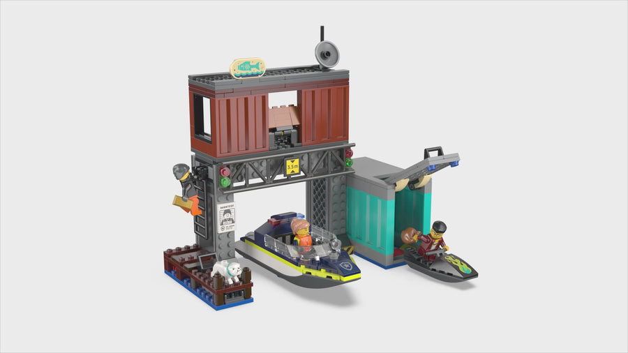 60417 | LEGO® City Police Speedboat And Crooks' Hideout