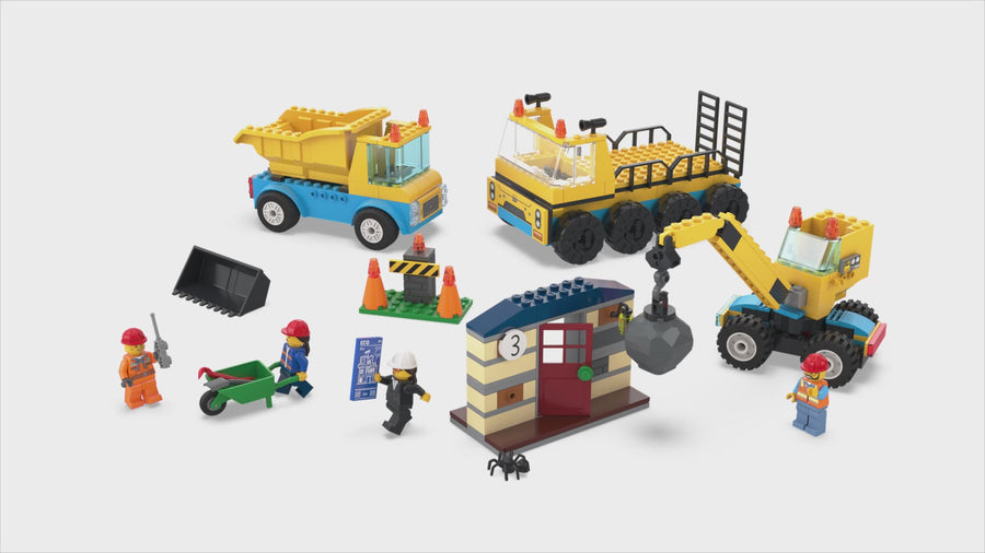 60391 | LEGO® City Construction Trucks and Wrecking Ball Crane
