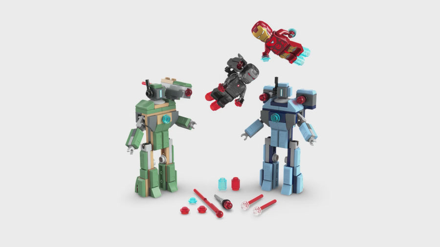 76320 | LEGO® Marvel Iron Man & War Machine vs. Hammer Drones