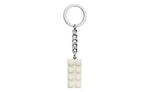 854084 | LEGO® Iconic 2x4 White Metallic Key Chain